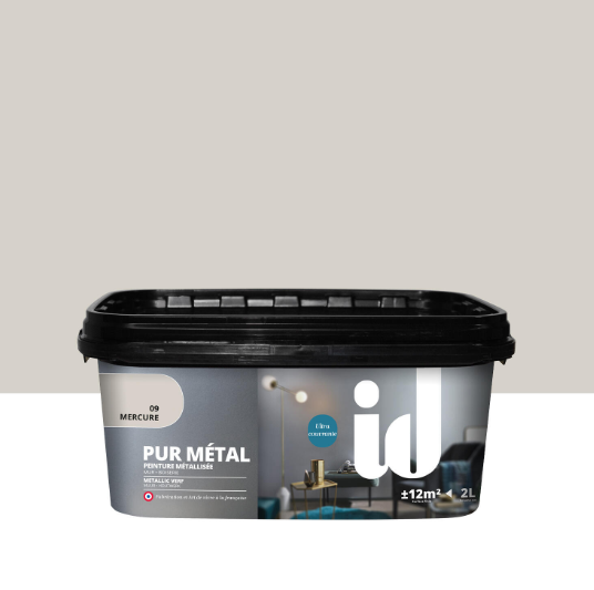 Peinture à effet, Pur métal ID, mercure, 2L