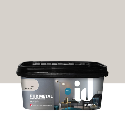Peinture à effet, Pur métal ID, mercure, 2L