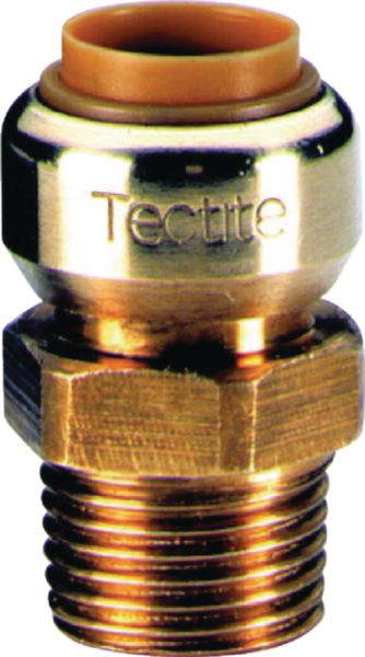 Manchon instantané tectite pour cuivre et PER mâle-femelle Ø 14 mm 3/8 sac de 2 pièces