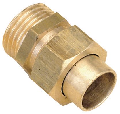 Brass fitting to be welded 3 pieces male Ø 18 mm 3/4 bag of 2 pieces