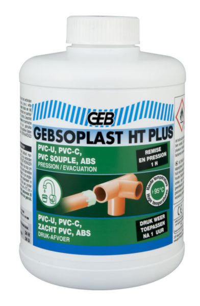 GEBSOPLAST HT PLUS pot plastique 250 ml avec pinceau