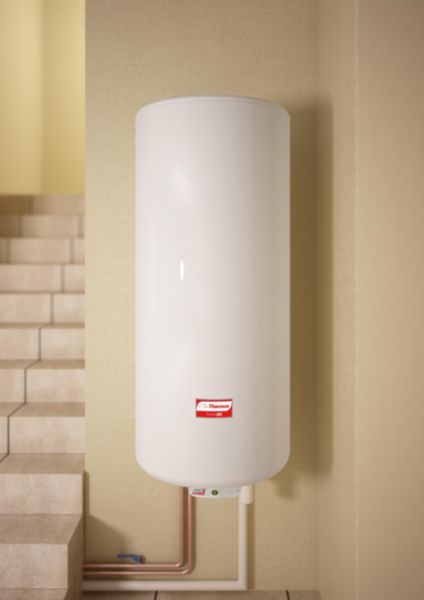 NF DURALIS vertical white mono water heater 230V 1200W Ø 505 x h. 575 mm