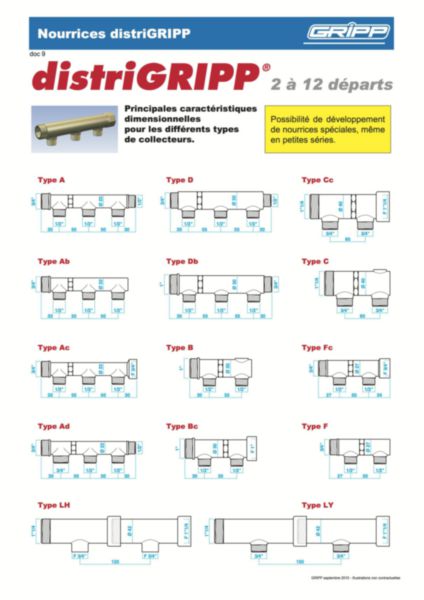 MF 3/4 COLLECTOR 3 DEPARTURES 1/2 + VALVE