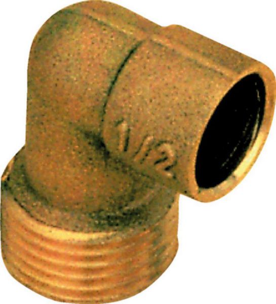 Brass elbow to weld male Ø 16 mm 1/2 bag of 2 pieces