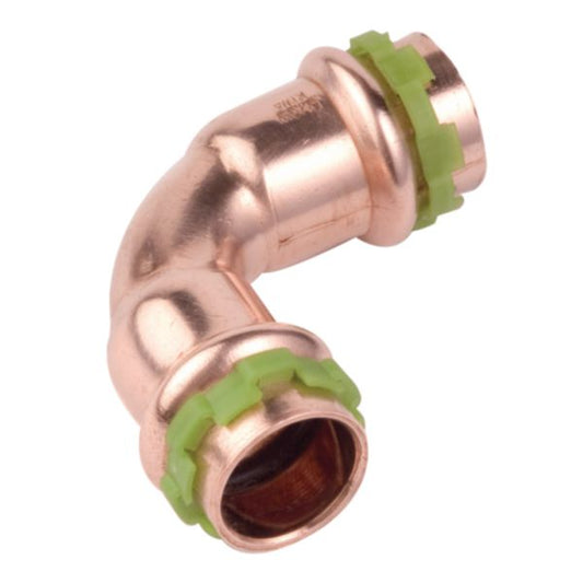 Female-female 90° crimp copper elbow Ø 12 mm bag of 2 pieces