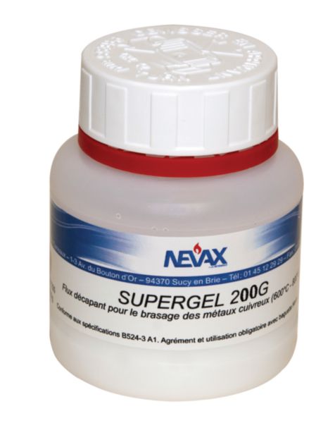 Décapant pour soudure SUPERGEL utilisation avec NEVAX 2006G pot de 200 g