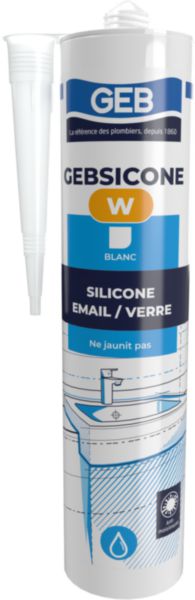 Mastic d'étanchéité blanc GESBICONE W cartouche de 310 ml