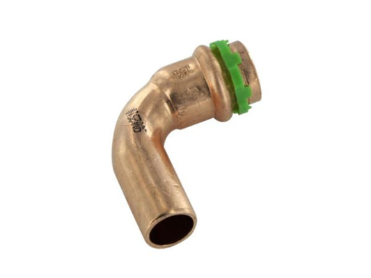 Copper elbow to crimp male-female 90° Ø 14 mm bag of 2 pieces