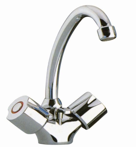 ARIANE 2 basin mixer with swivel spout with brass body and chrome-plated ceramic head