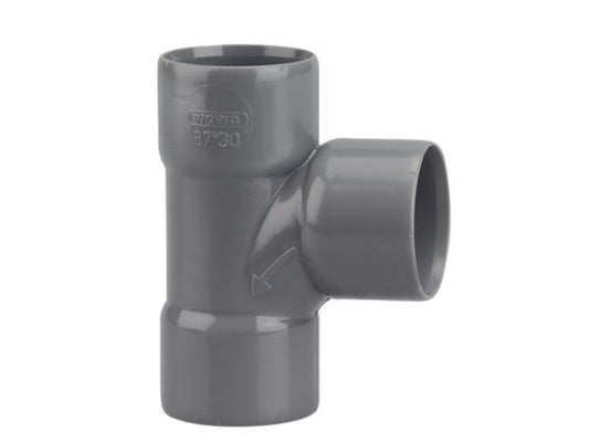 Culotte femelle-femelle NF en PVC gris Ø 32 mm angle d'inclinaison 90° Ø extérieur 32 mm