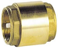 Brass check valve TS 100°C all positions female-female 3/4 16 bars