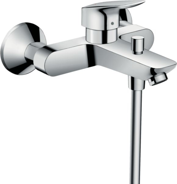 LOGIS coolstart 2-speed wall-mounted bath mixer tap chrome