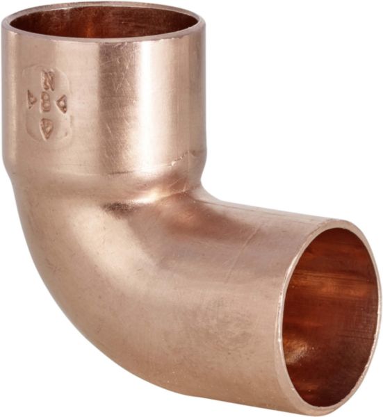 Copper elbow to weld male-female 90° Ø 16 mm bag of 2 pieces