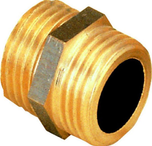 Brass nipple Ø equal to male-male screw 3/4 bag of 2 pieces