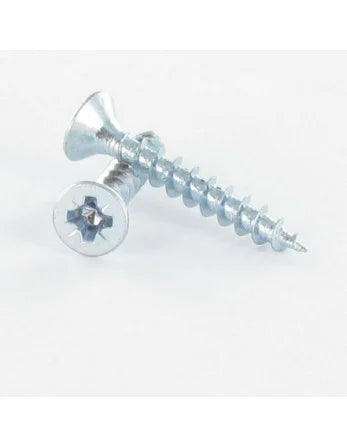 Chipboard wood screws TF POZI imprint 4 x 35 Zinc plated steel - Vybac of 150 pieces