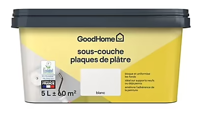 Sous-couche plaques de plâtre blanc GoodHome 5L