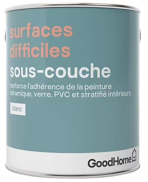 Sous-couche surfaces difficiles GoodHome blanc 2,5L