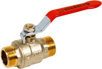 ACS full bore galvanized steel ball valve with flat handle male-male Ø 1/2