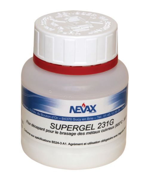 DECAPANT POUR SOUDURE SUPERGEL NEVAX 231G POT DE 200GRS 191.233